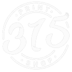 315 print shop logo